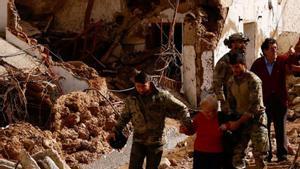 Desolació a Letur (Albacete), on va morir una dona.  | SUSANA VERA / REUTERS