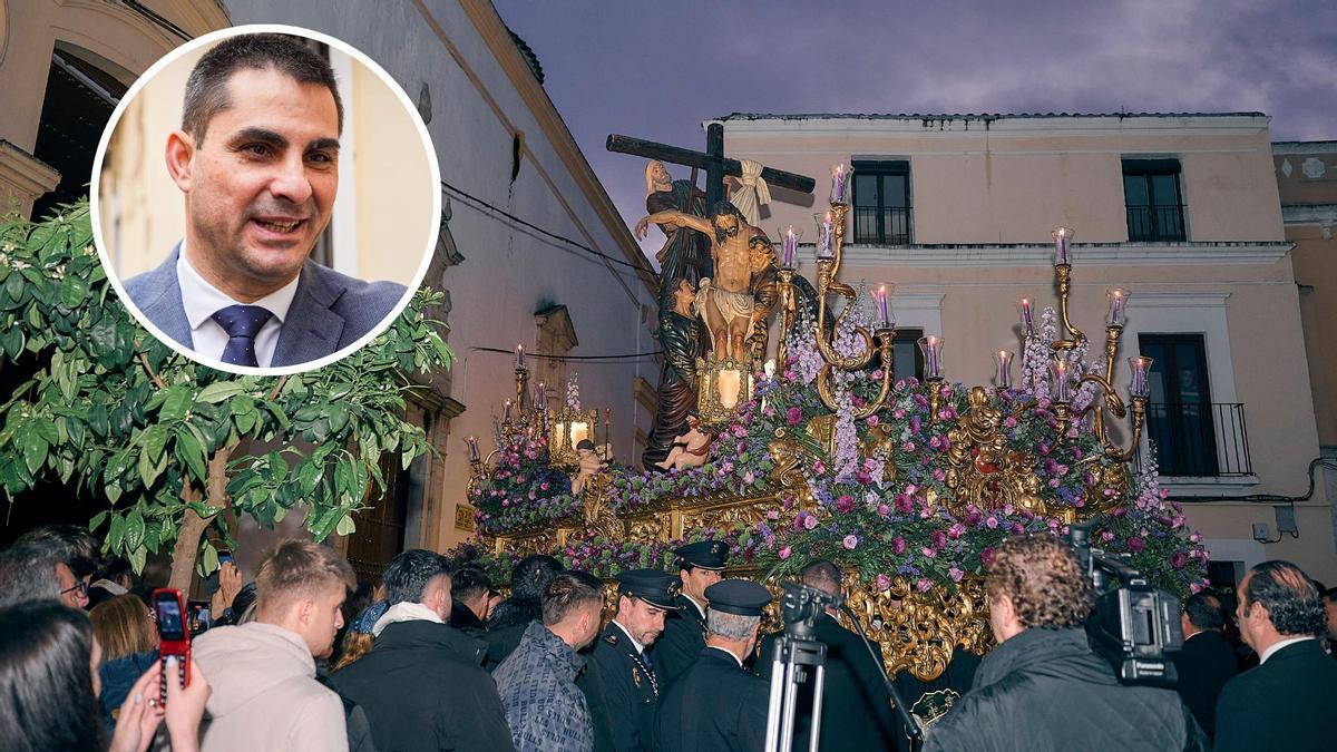 Francisco Javier Casillas, reelegido hermano mayor de la hermandad del Descendimiento y la Esperanza de Badajoz.