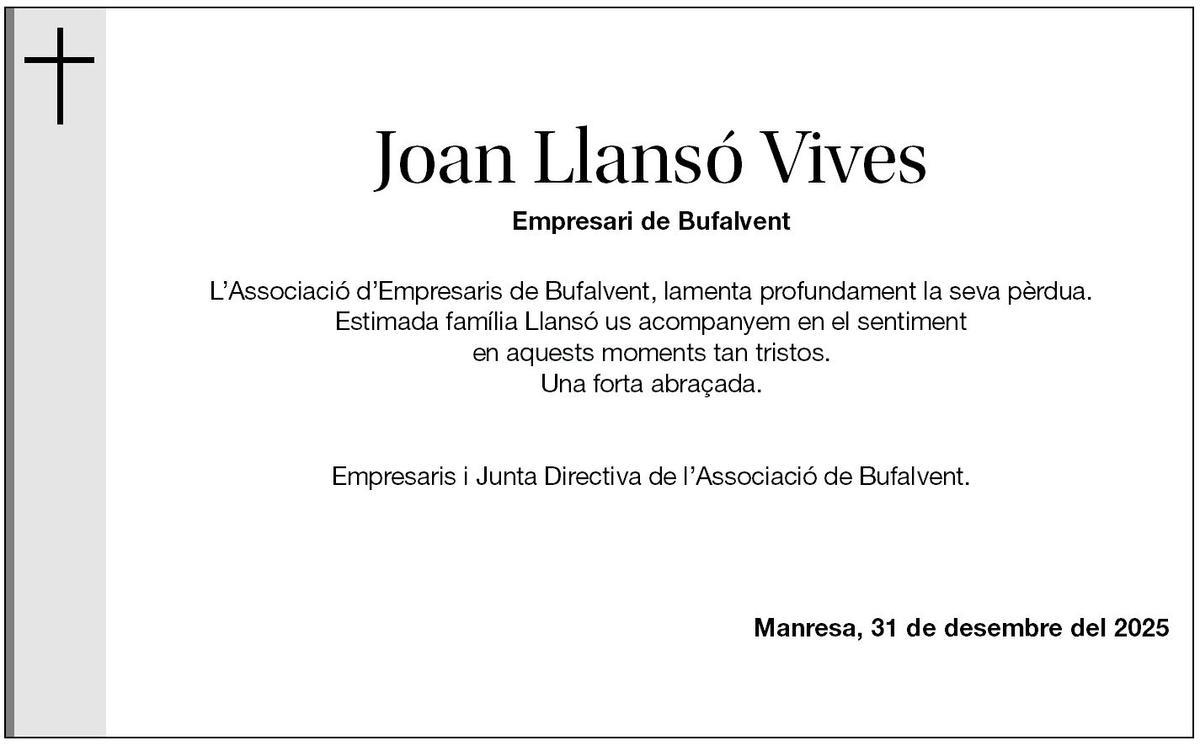 JOAN LLANSÓ VIVES