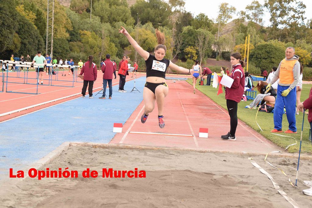 Regional absoluto y sub-23 de atletismo en Lorca (I)