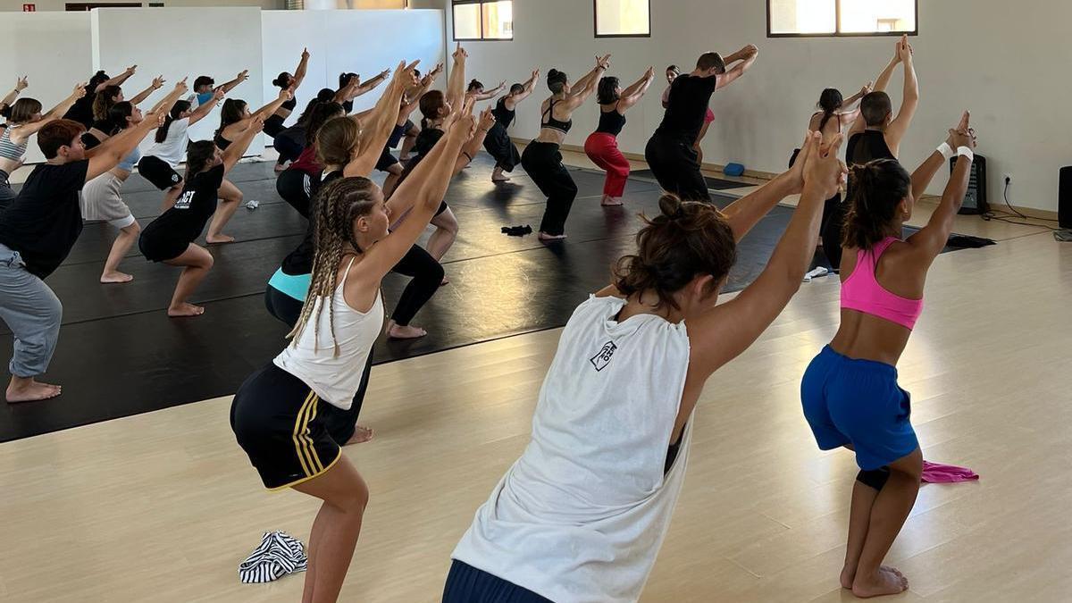 Una de las clases en el Escoxador.