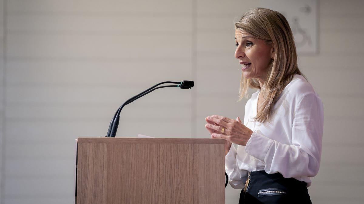 La vicepresidenta segunda y ministra de Trabajo y Economía Social, Yolanda Díaz.