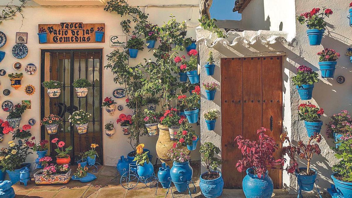 Rincón del Patio de las Comedias en Iznájar