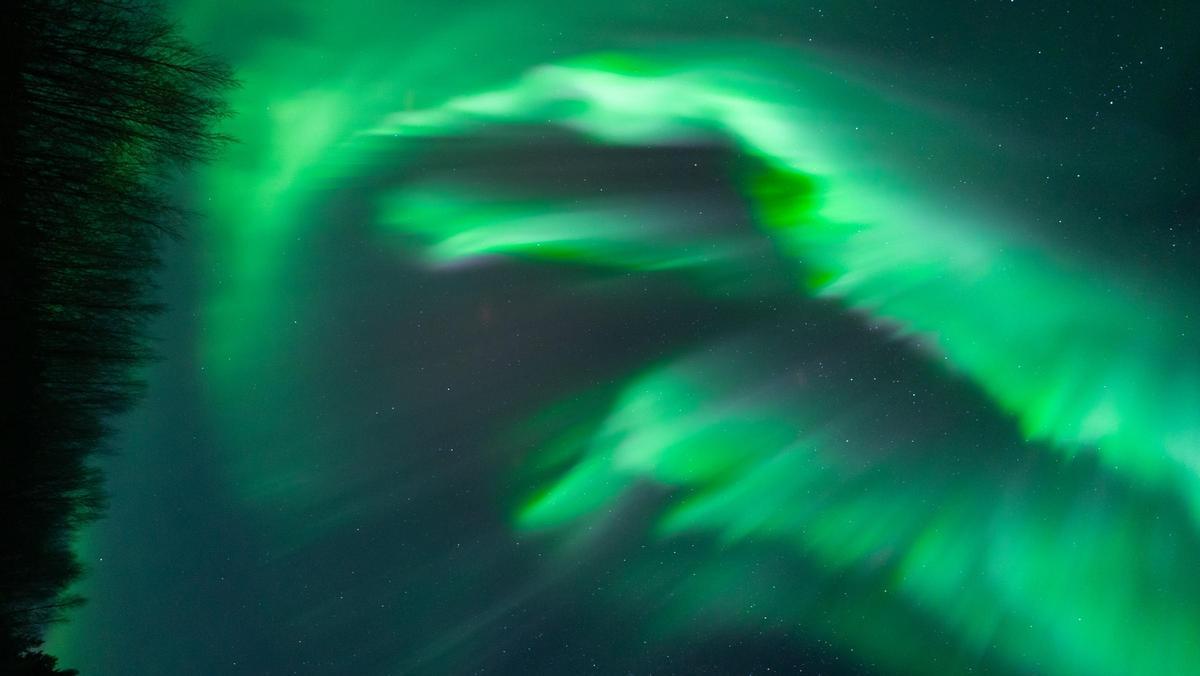 Auroras boreales en la Laponia sueca