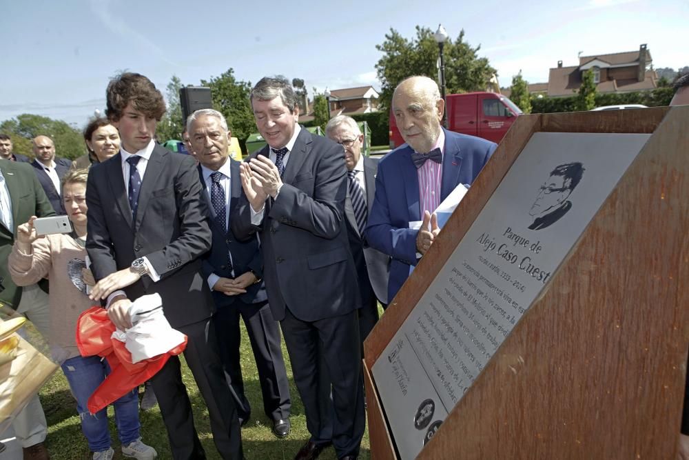 Inauguración del parque Alejo Caso en La Guía