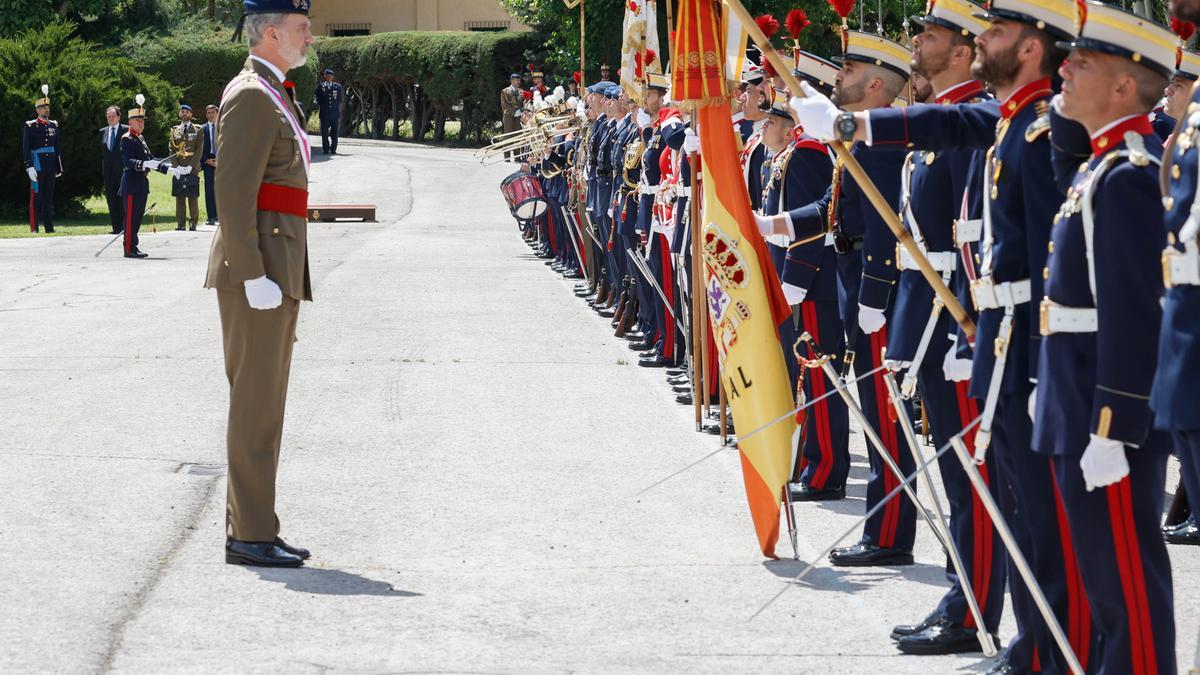 El rey Felipe VI preside la jura de Bandera de la Guardia Real de 2022