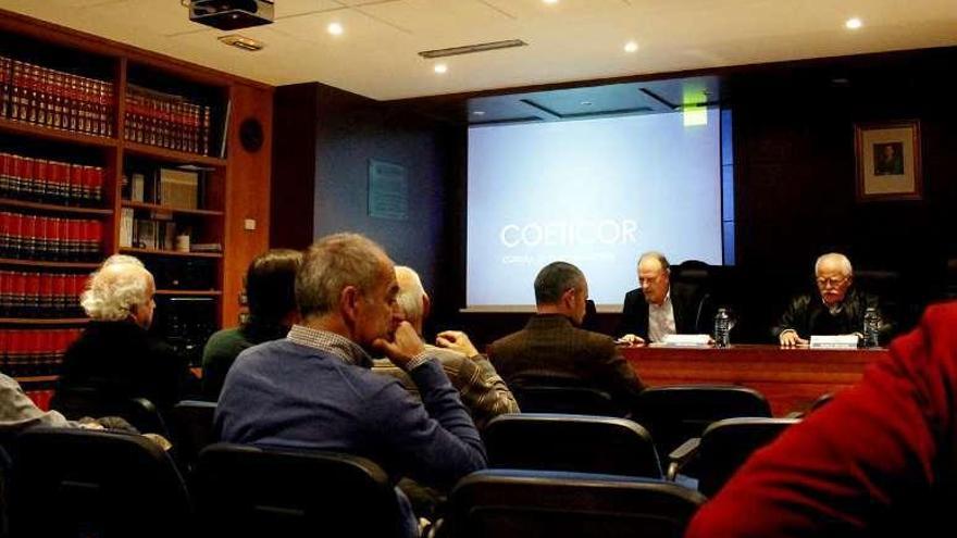 Carlos López Navaza, durante la conferencia del martes.