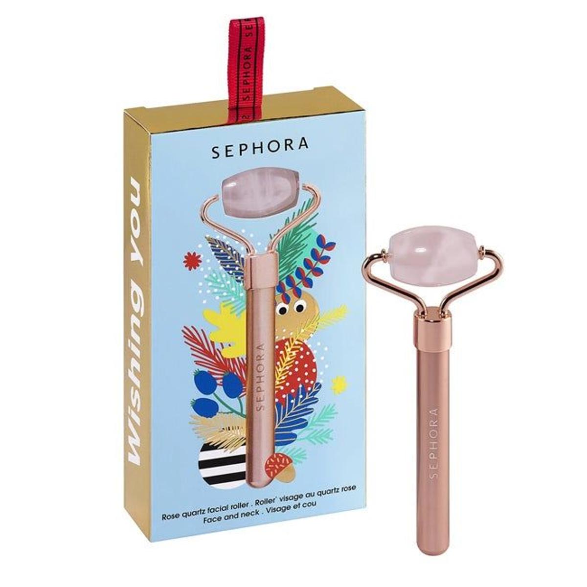 SEPHORA COLLECTION Mini rodillo facial de cuarzo rosa Wishing You