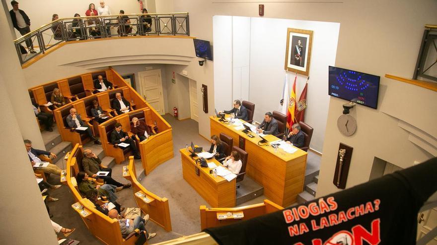 La Diputación de A Coruña aprueba una declaración institucional en contra de la planta de biogás de A Laracha