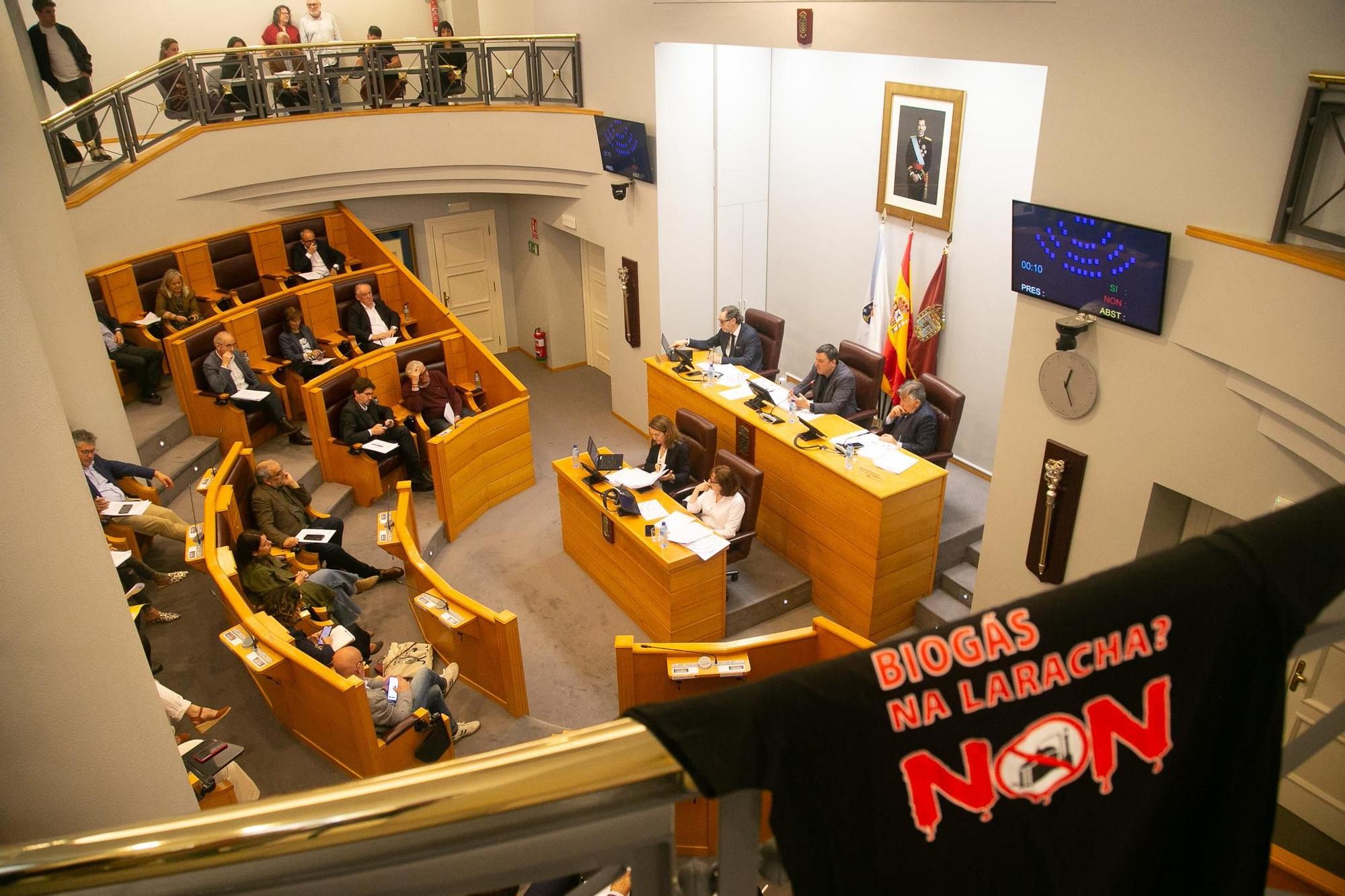 El pleno celebrado este miércoles en la Diputación de A Coruña.