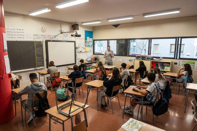 ula de una escuela catalana, este curso.