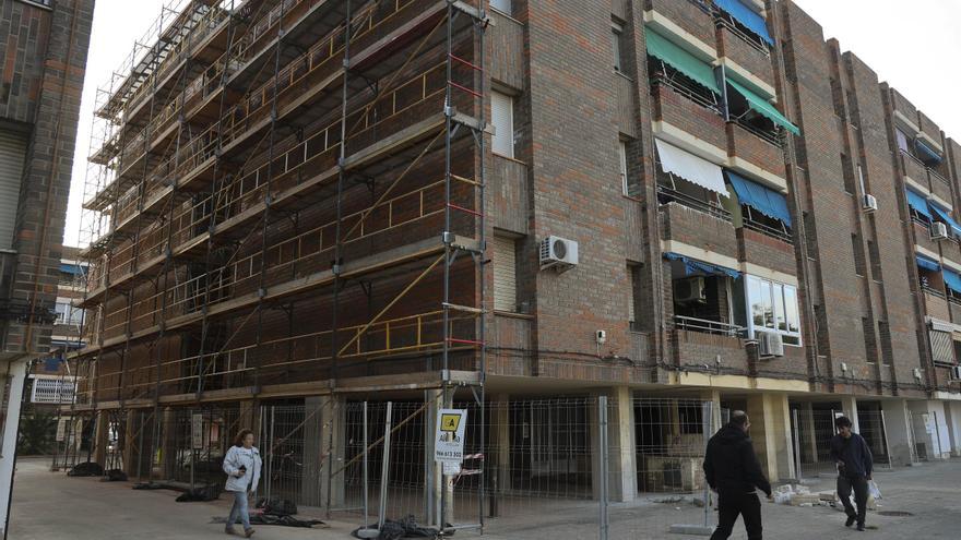 Así avanzan las obras en el barrio Baladre de Sagunt