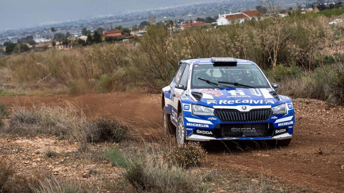 José Antonio Suárez, “Cohete”, durante el tramo de calificación del rally Tierras Altas de Lorca. | Shakedown Media