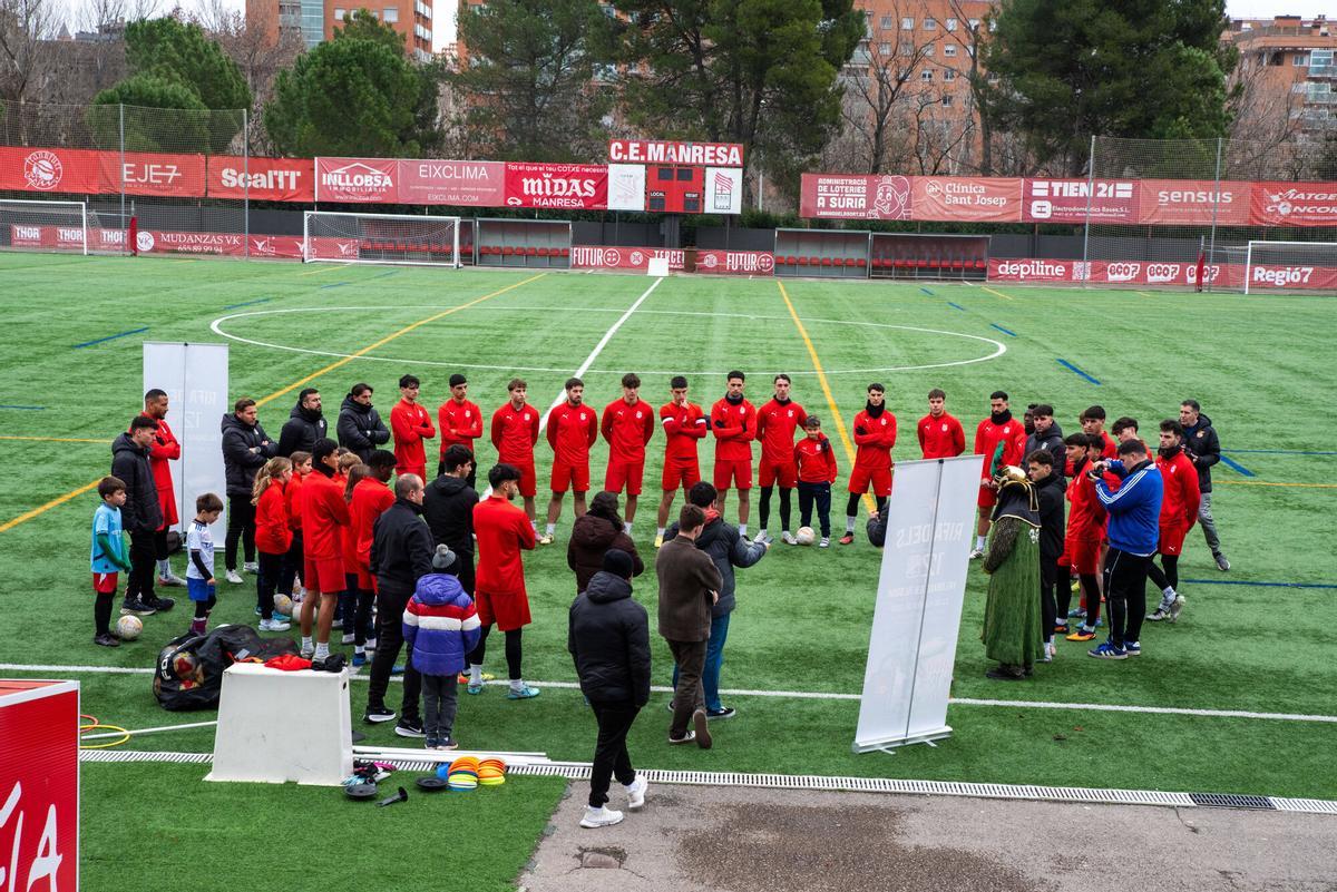 Imatges de l'últim entrenament de l'any del Centre d'Esports Manresa