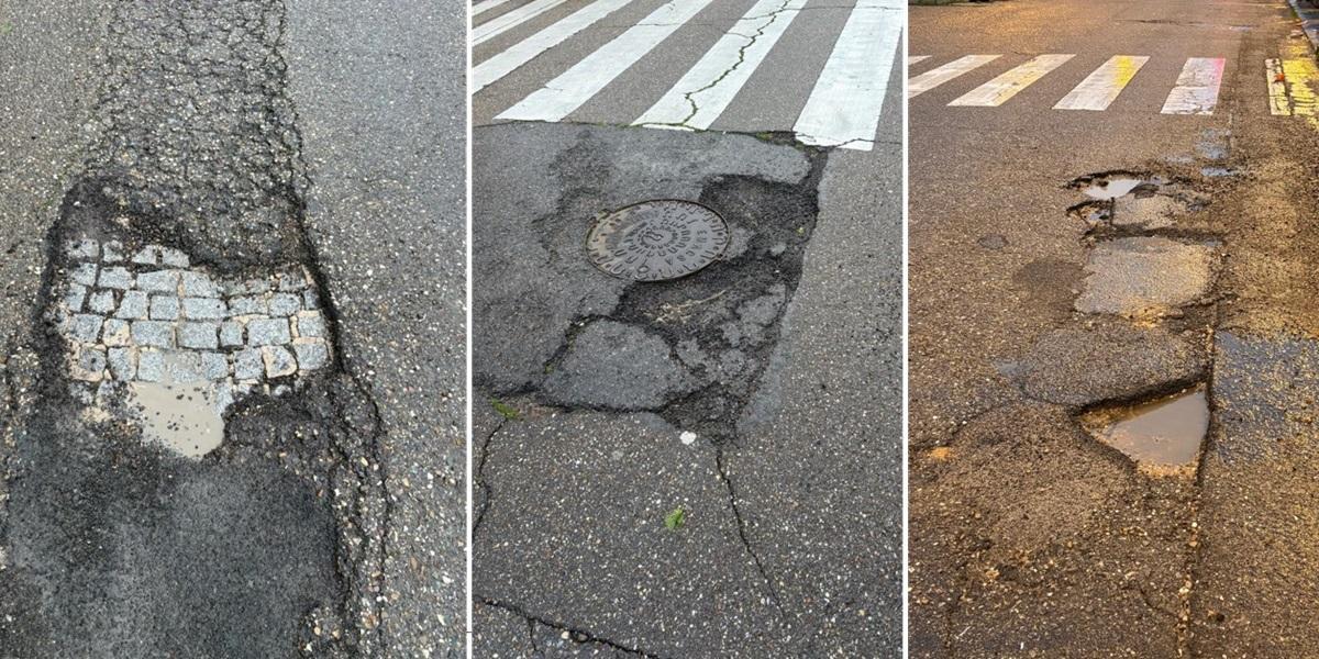 Imágenes de desperfectos en las calles Doctor Nevado, Goya y Victoria Kent difundidas por Facua Córdoba.