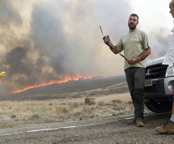 Fotogalería del incendio en Trasobares