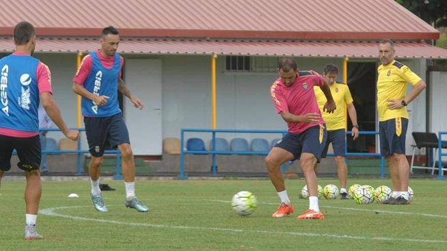 Nauzet y Momo, durante un entrenamiento de la actual temporada.