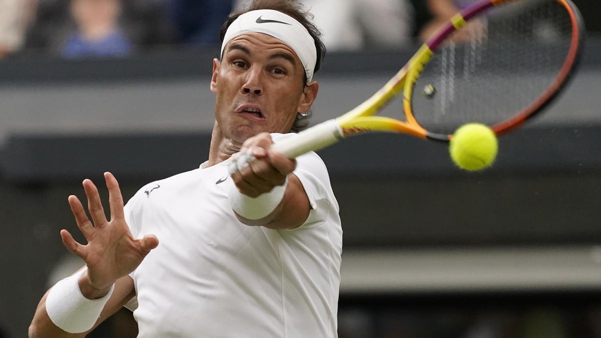 Rafael Nadal im Achtelfinale von Wimbledon gegen Van de Zandschulp.