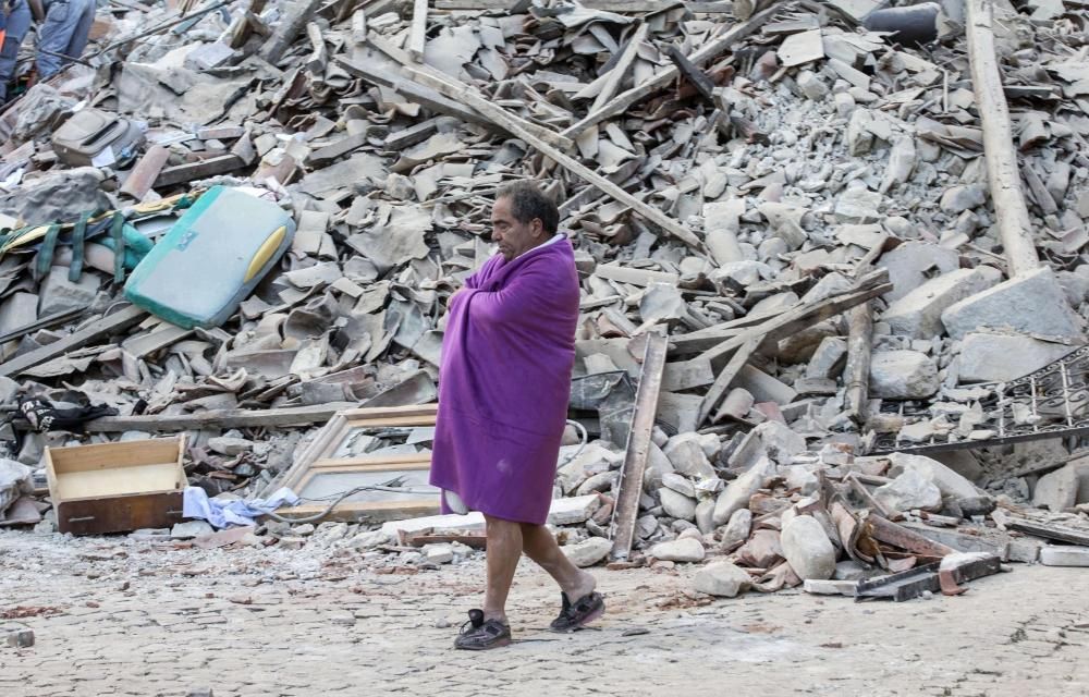 Amatrice, un poble reduït a runa