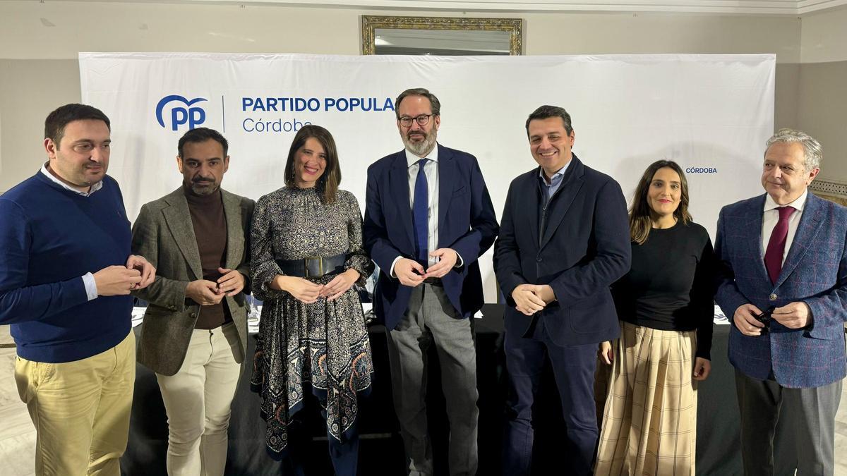 Miembros de la junta directiva del PP en Córdoba.