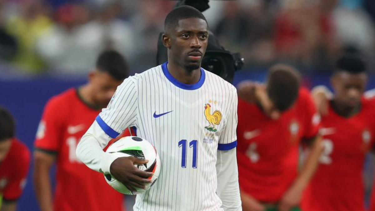 Dembélé, en la tanda de penaltis del Portugal-Francia de los cuartos de final de la Eurocopa 2024