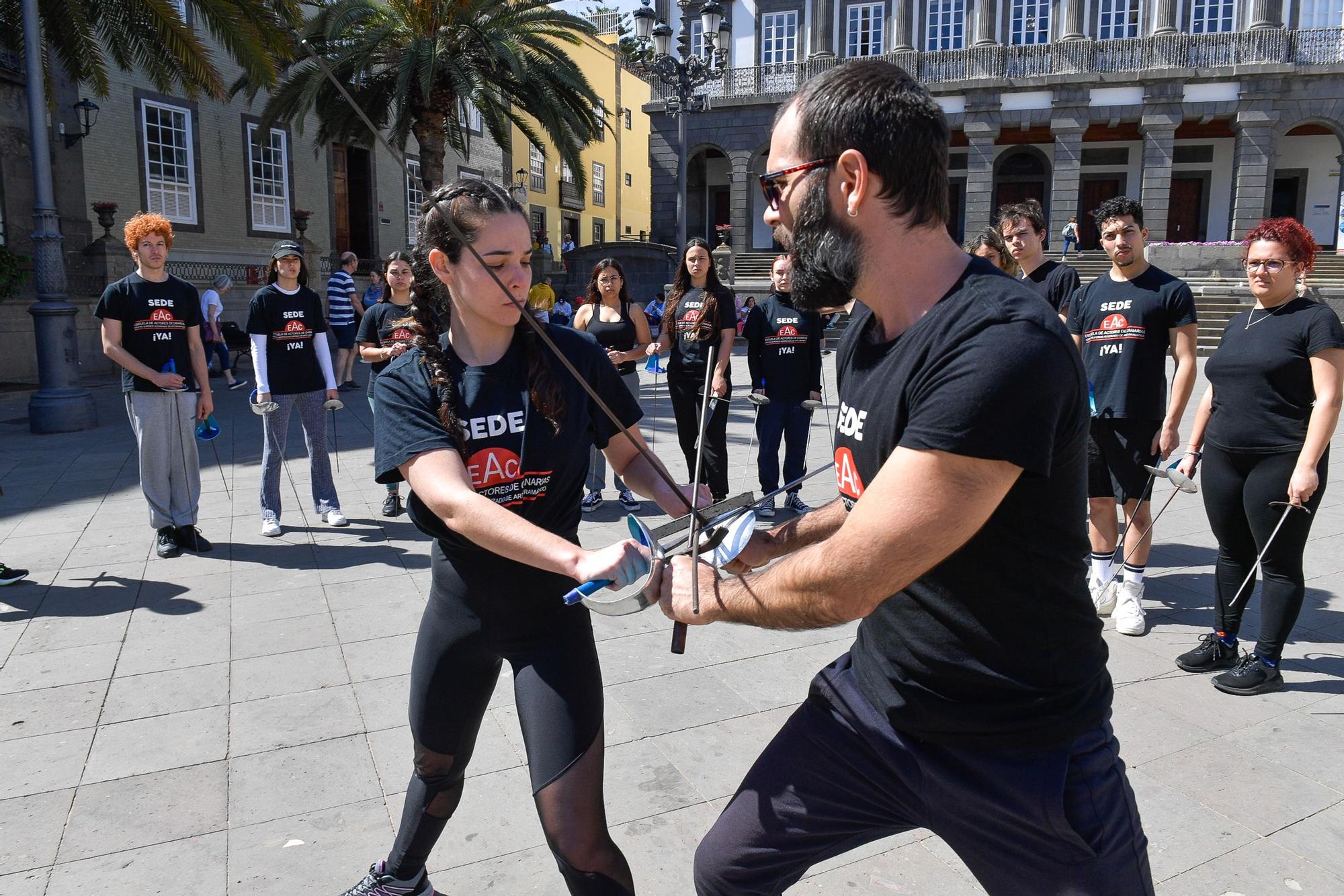 Nueva protesta de la Escuela de Actores de Canarias