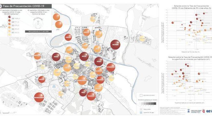 El grupo GEOT de la Universidad de Zaragoza mapea el impacto del virus
