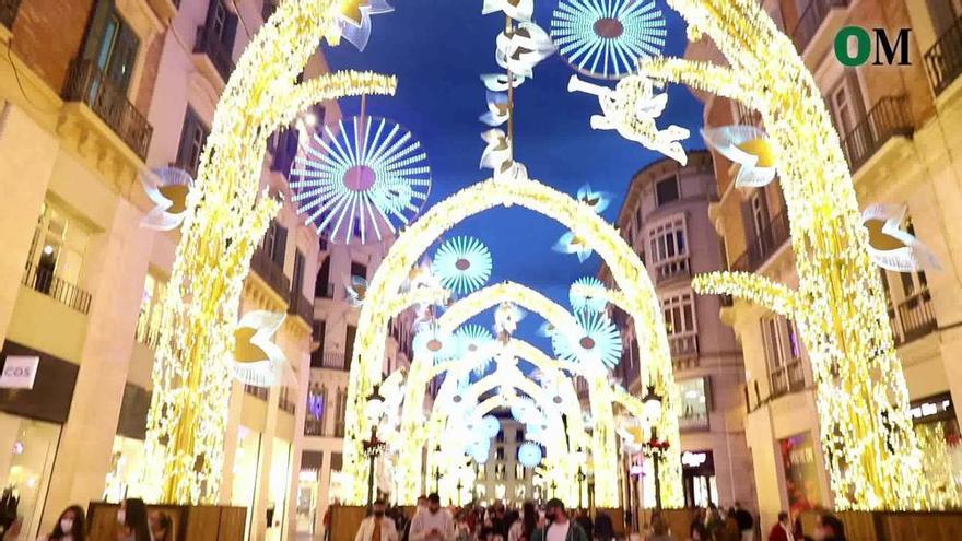 Así ha sido el encendido de las luces de Navidad de la calle Larios