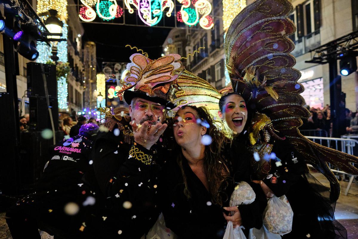 La batalla de las flores en el Carnaval de Málaga 2026