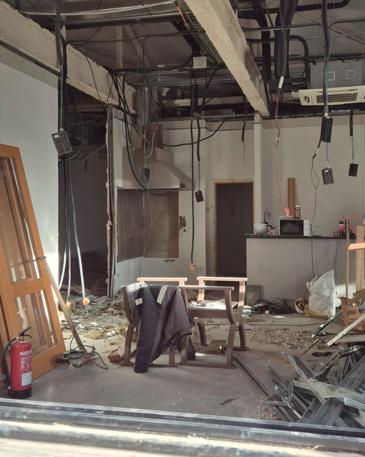 Interior del CAT ja en obres