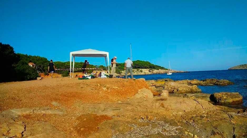 Hallada una tumba de época tardoantigua en Cala Martina