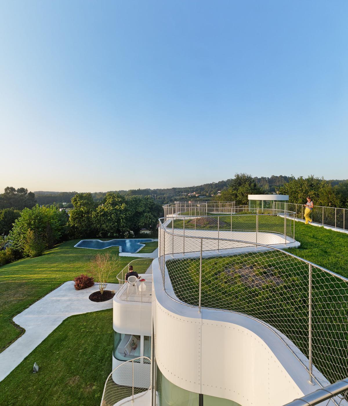 El jardín en la azotea de la Casa V, ideado por los arquitectos Isabel Collado e Ignacio Peydro.