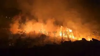 Incendio de pastos "intencionado" en la barriada de Gabriel y Galán de Plasencia