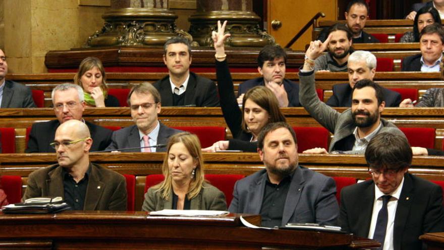 Els diputats durant un moment del ple d&#039;aquest dijous.