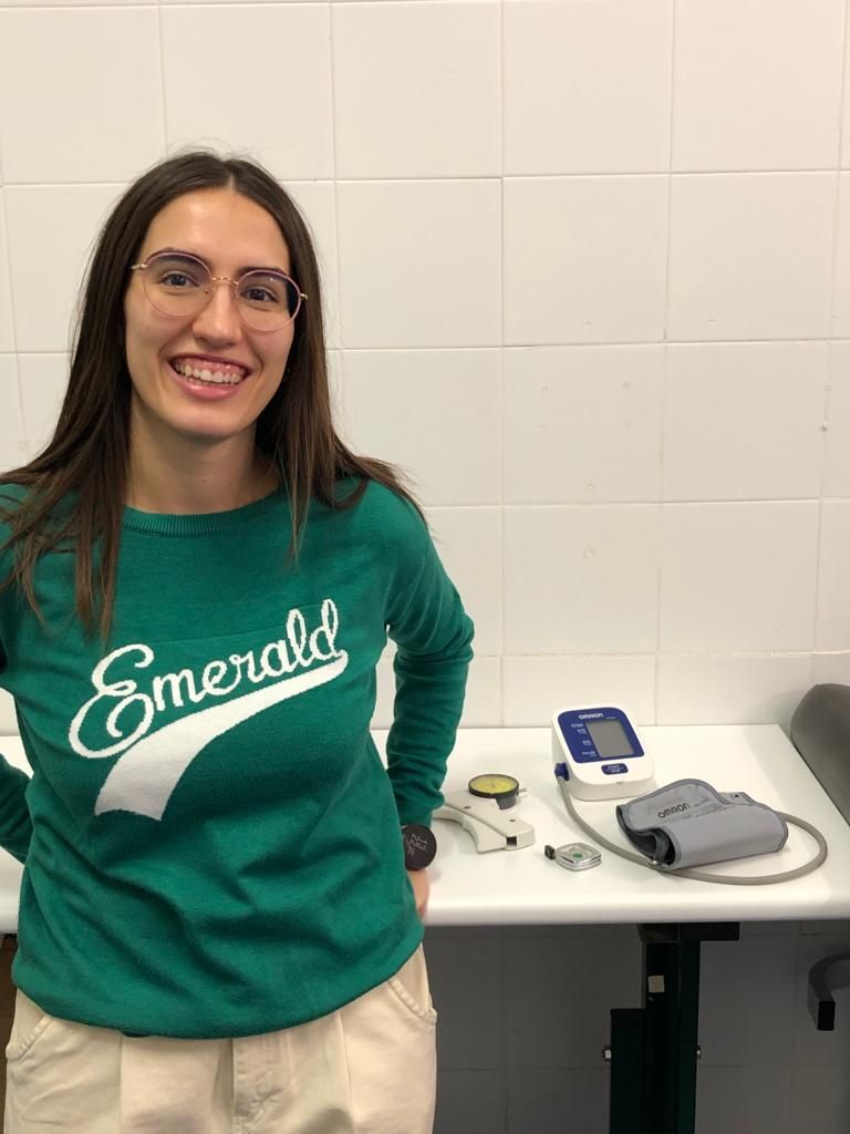 Gloria Pérez, durante una jornada de trabajo en el laboratorio.