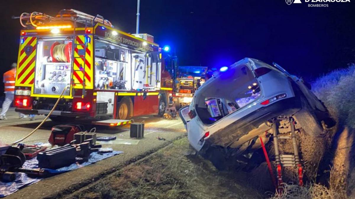 El vehículo quedó en mal estado tras el accidente