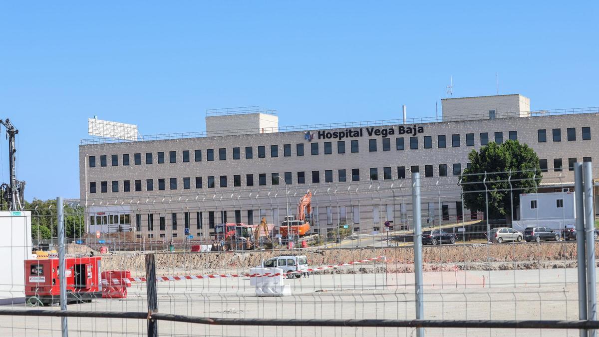 El Hospital Vega Baja, en obras de ampliación el pasado mes de agosto