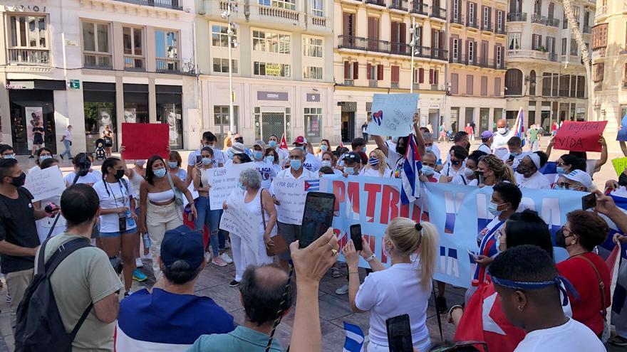 Las protestas cubanas llegan a Málaga