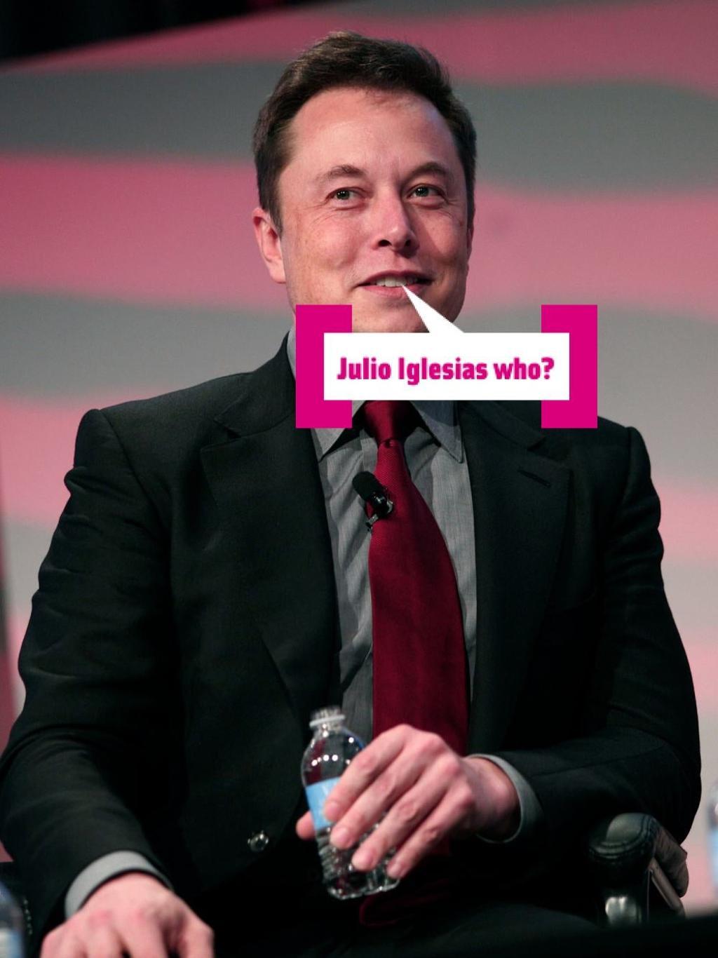 Elon Musk posa a lo Julio Iglesias