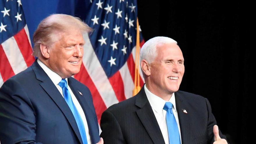 Trump y el vicepresidente Pence.