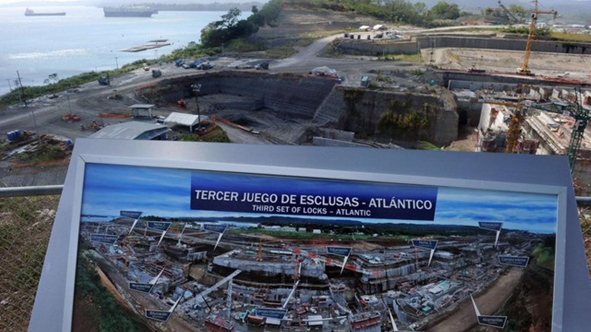 Obras de ampliación del Canal de Panamá. AFP / RODRIGO ARANGUA