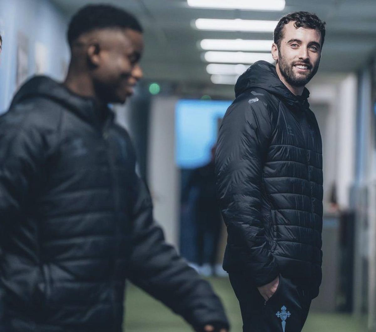 Alberto Suárez, nas instalacións do Celta na Madroa. | RCCV