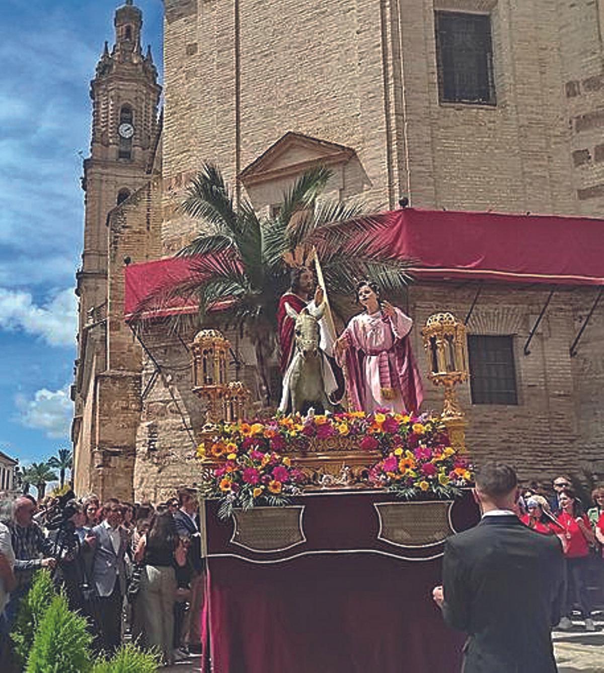 Procesión de la Borriquita en el Domingo de Ramos.