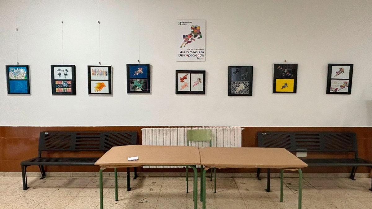 Obras creadas por los alumnos de segundo de bachillerato del IES Politécnico para celebrar el evento.