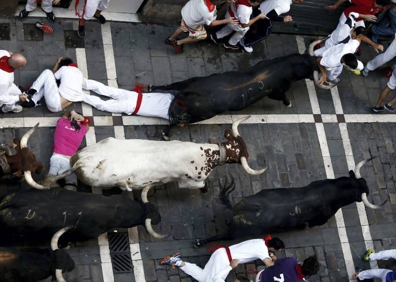 Fotogalería del tercer encierro