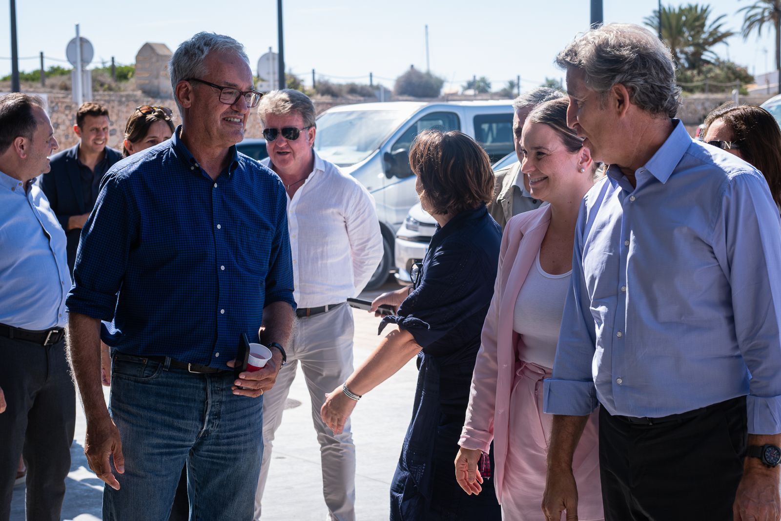 La visita de Nuñez Feijóo a Formentera, en imágenes