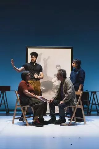 A nova obra de Chévere chega á Coruña: a conexión dun cadro de Castelao cun ictus nun acto da Xunta