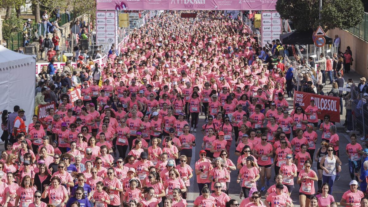 Gandia es una fiesta del deporte popular con la XVI Cursa de la Dona Vicky Foods