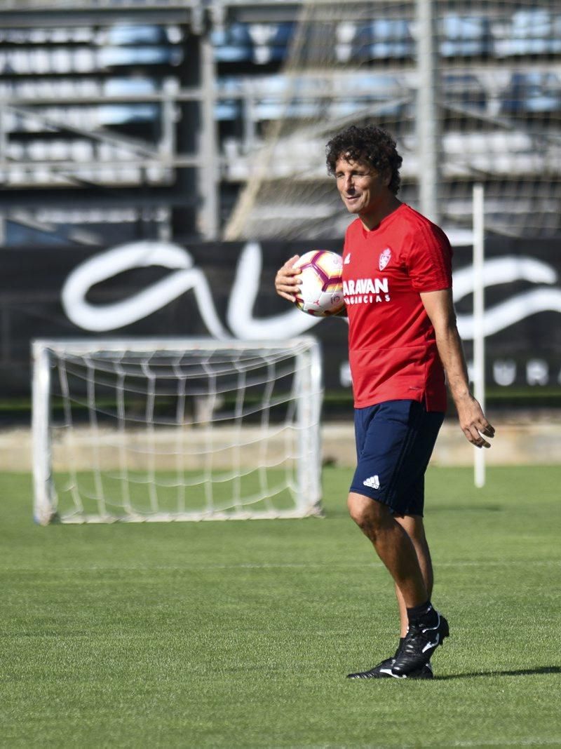 Entrenamiento del Real Zaragoza en la Ciudad Deportiva