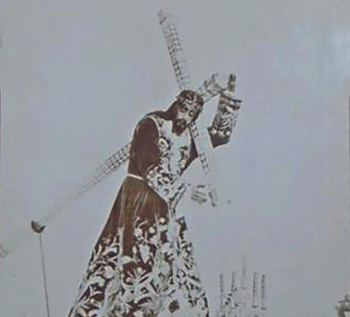 Lucena. Imagen antigua de la talla de Jesús Nazareno.
